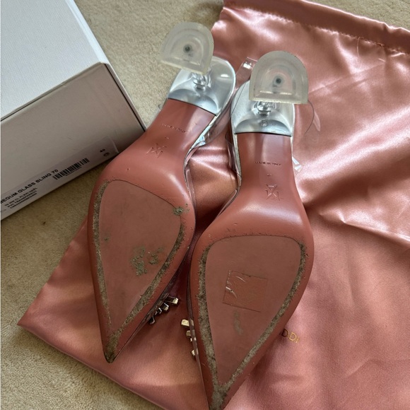 Amina Muaddi Begum crystal-embellished PVC slingback pumps - Picture 5 of 5